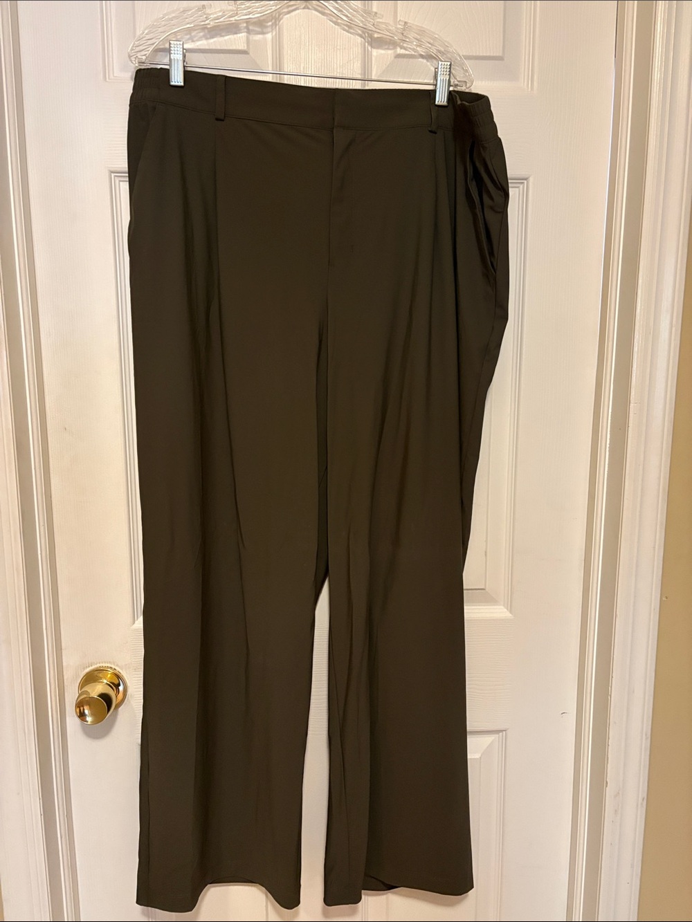 Old Navy Women’s Wide Leg Casual Pants - Olive Green